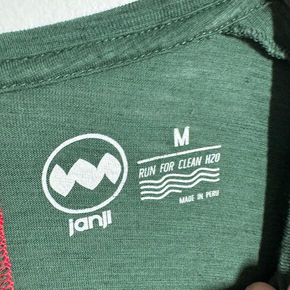 Janji Pima Cotton Alpaca Long Sleeve Top Women M Green Layer Running Active - Picture 5 of 7